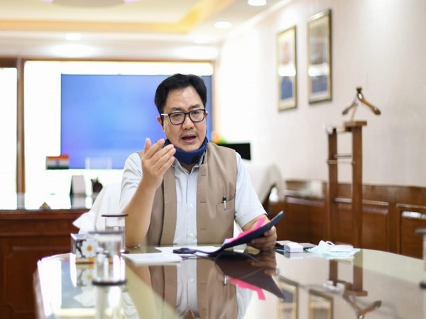 Kiren Rijiju interacts with Sports ministers of 17 States, UTs (Photo/ Kiren Rijiju Twitter) 