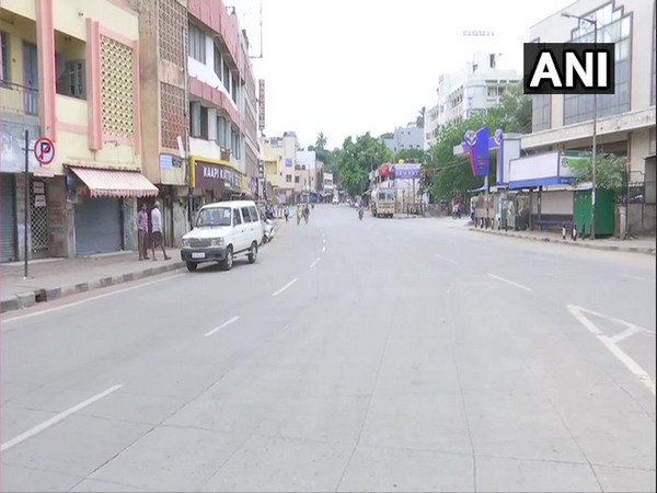 Streets in Bengaluru wore a deserted look as the city went into the second day of the 7-day lockdown.