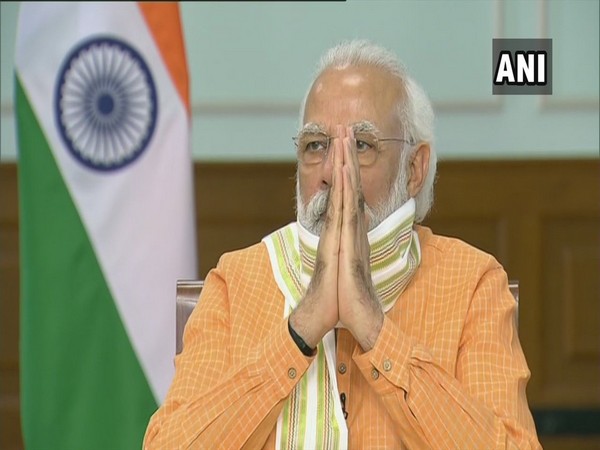 Prime Minister Narendra Modi interacting with NGO representatives from Varanasi on Thursday. (Photo/ANI)