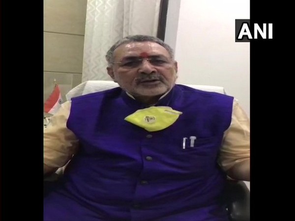 Union Minister Giriraj Singh speaking on World Population Day on Saturday. Photo/ANI