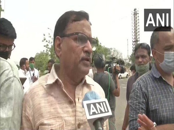 Rajasthan Congress chief whip Mahesh Joshi speaking to ANI in Jaipur. [Photo/ANI]