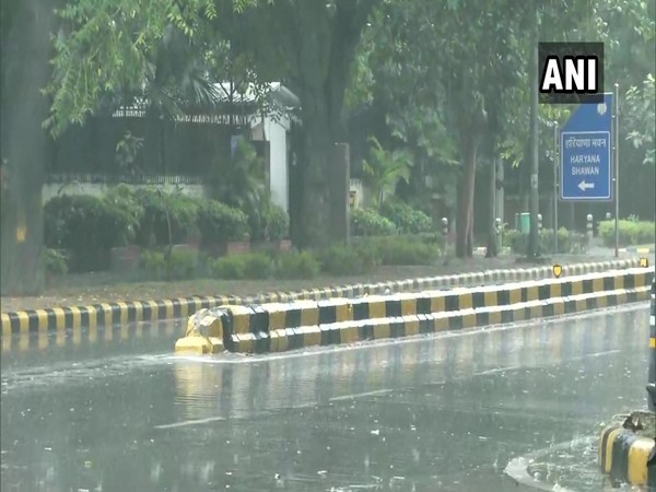 Rain lashes parts of Delhi on Friday.
