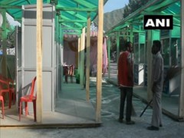Visual from COVID-19 screening and sampling centre in Anantnag (Photo/ANI)