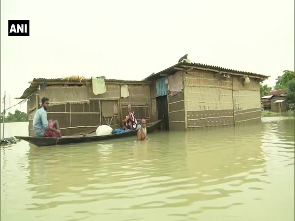 Villages in Morigaon, Assam flooded after the water level of Brahmaputra river rises following incessant rainfall in the region.