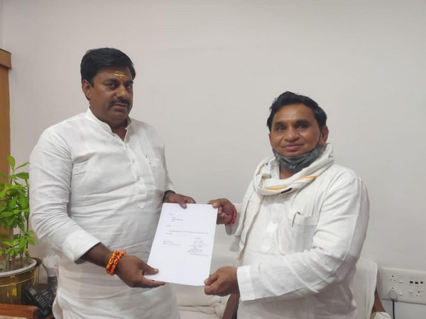 Narayan Patel, Congress MLA from Mandhata resigned from his membership of the MP Legislative Assembly (Photo/ANI)