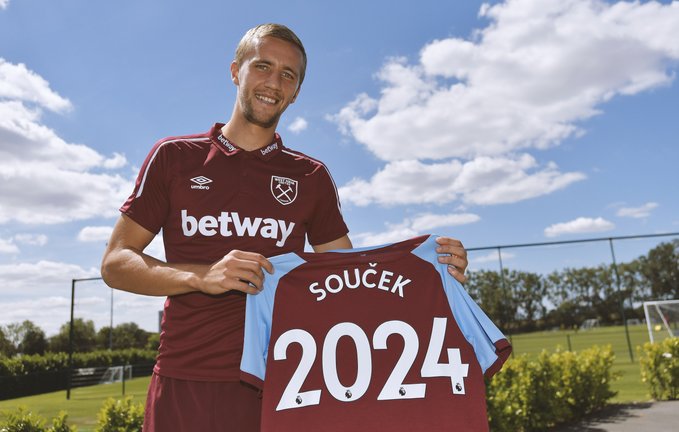 Tomas Soucek (Photo/West Ham United Twitter) 