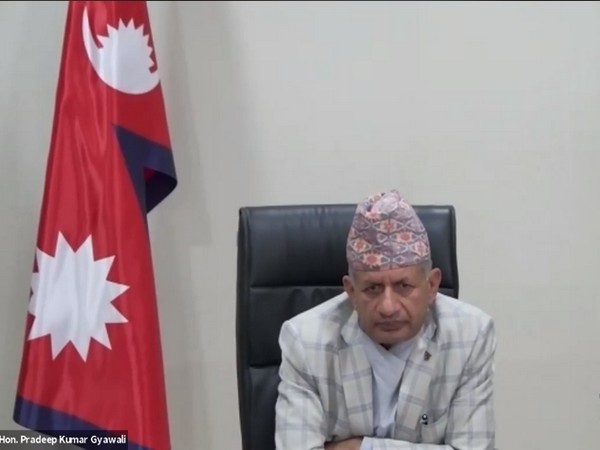 Nepal Foreign Affairs Minister Pradeep Kumar Gyawali during the webinar on Friday. Photo/ANI