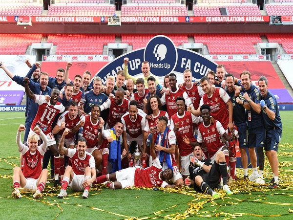 Arsenal secured a 2-1 win over Chelsea in the FA Cup final (Photo/ Arsenal Twitter) 