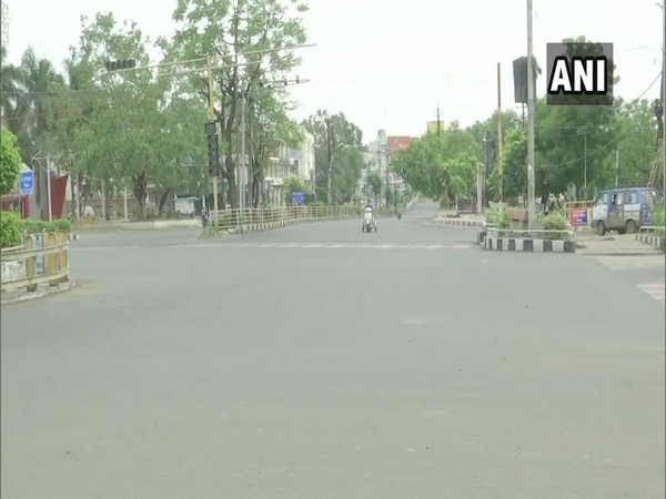 A street in Bhopal wears a deserted look