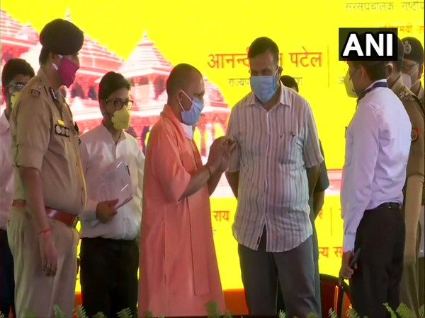 Uttar Pradesh Chief Minister Adityanath surveyed the area and discussed the arrangements for the August 5 event with the officials.