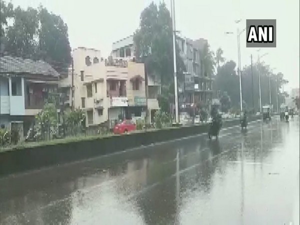 Rain lashes parts of Belagavi district in Karnataka on Tuesday [Photo/ANI]