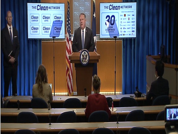 US Secretary of State Michael Pompeo briefing the Media on Wednesday (Local time)