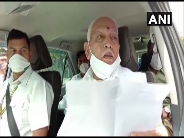 Karnataka Chief Minister BS Yediyurappa speaks to media in Bengaluru [Photo/ANI]