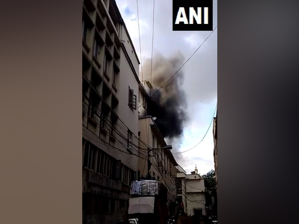 Fire breaks out at a building on Pollock Street in Kolkata (Photo/ANI)