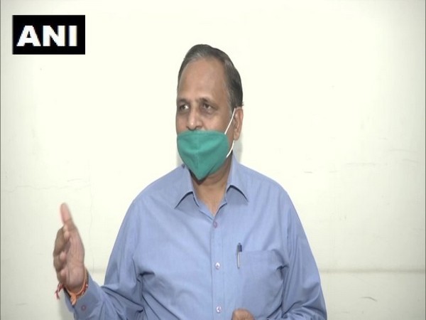 Delhi Health Minister Satyendar Jain speaks to ANI on Tuesday [Photo/ANI]