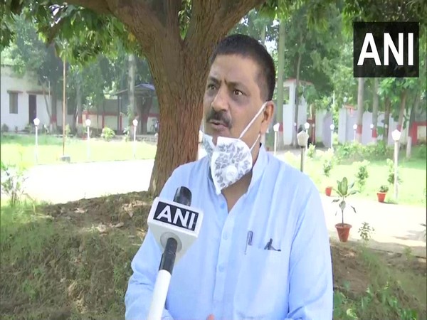 JD(U) Minister Sanjay Jha speaking to ANI on Wednesday. Photo/ANI