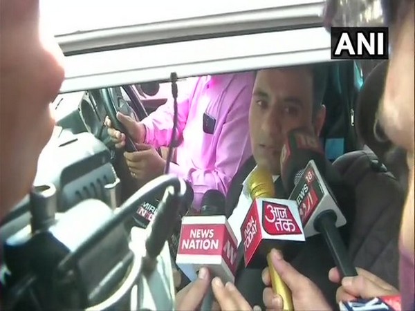 NIA counsel Vipin Kalra speaking to reporters in Jammu on Tuesday. Photo/ANI