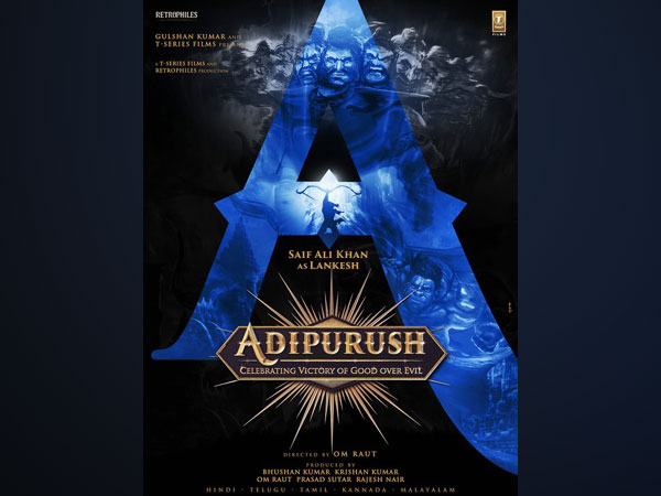 New poster of 'Adipurush' featuring Saif Ali Khan as Lankesh (Image Source: Twitter)