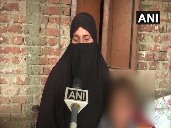 Ayesha, wife of arrested ISIS operative speaking to ANI. (Photo/ANI)