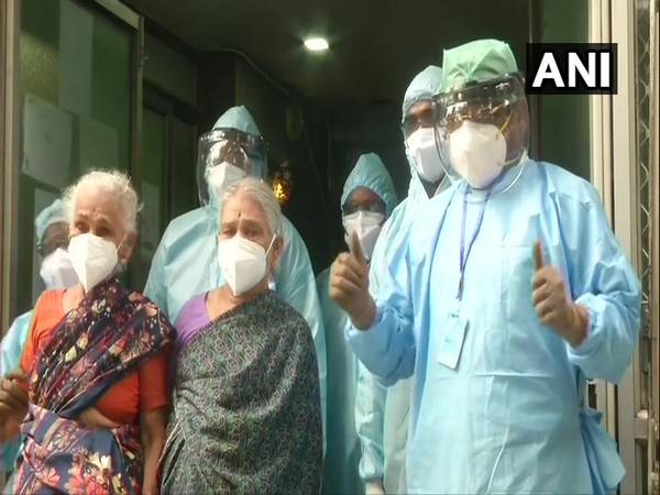 A 4-year old woman and her 71-year-old daughter were discharged from a hospital in Chennai after recovering from COVID-19. 