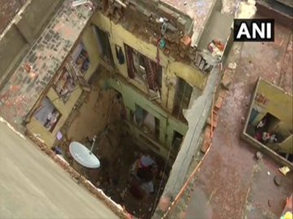 Visual from the mishap site in Amritsar's Guru Nanak Pura. (Photo/ANI)