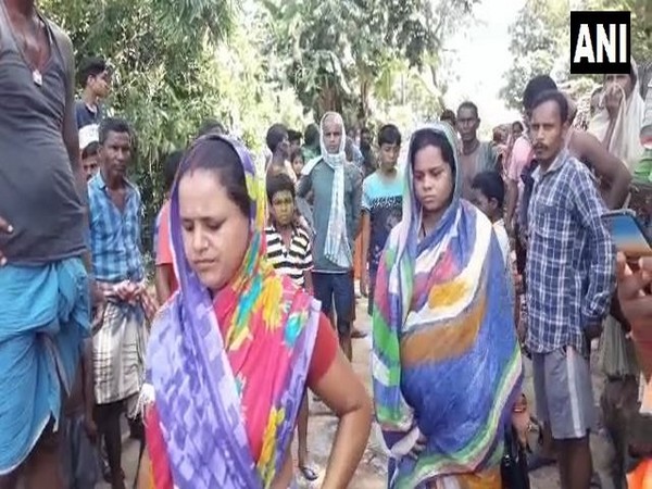 A preganant woman was rescued from the flood-affected village of Jayapur. (Photo/ANI)