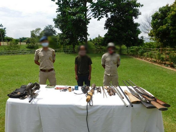 Security forces in an operation apprehended one arms dealer near Lilen village, Peren District, Nagaland