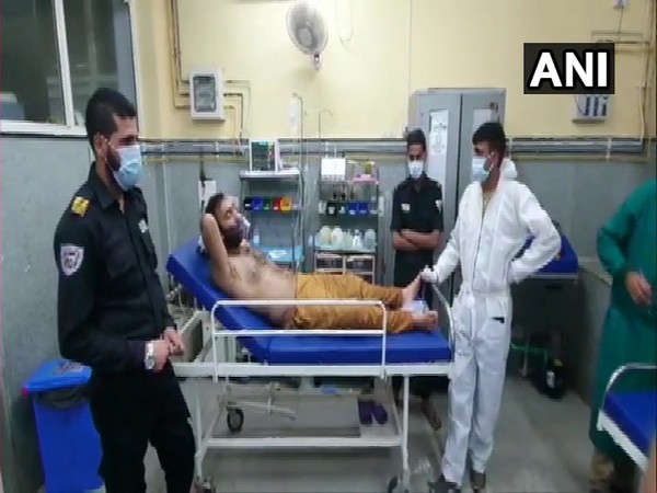Injured civilians being treated at a hospital in Baramulla (Photo/ANI)