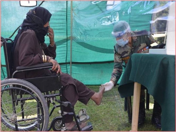 Indian Army organised a medical camp in Sinthan, Kishtwar district (Photo/ANI)