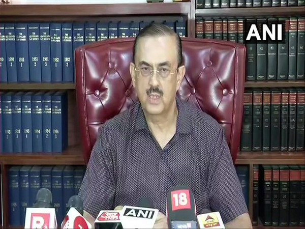 Advocate Vikas Singh, lawyer of Sushant Singh Rajput's family, speaking to reporters on Saturday. Photo/ANI