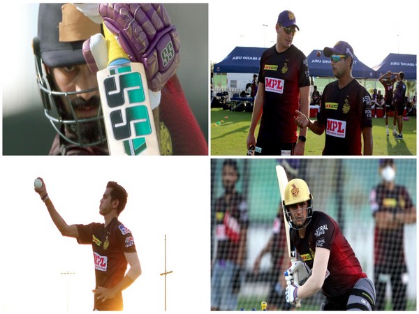 KKR players during their training session on Saturday (Photo/ IPL Twitter)