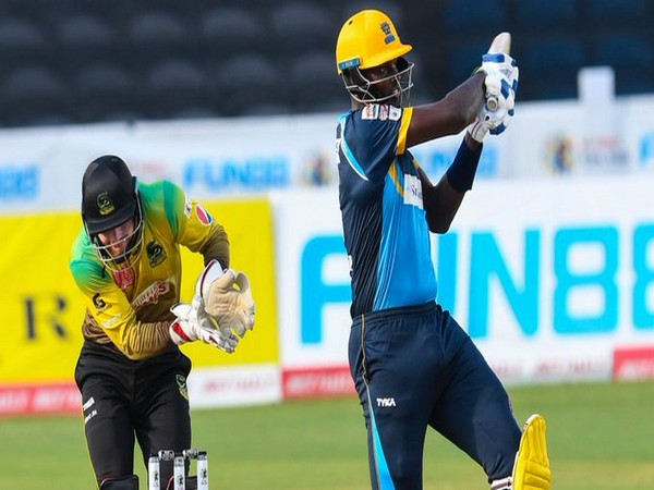 Barbados Tridents' skipper Jason Holder in action against Jamaica Tallawahs. (Photo/ CPL Twitter)