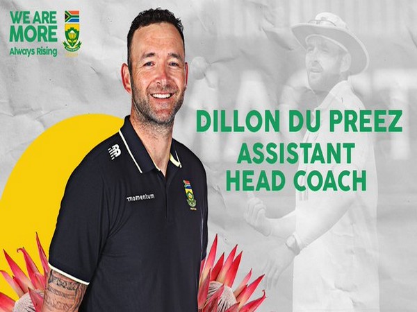 Dillon du Preez, new assistant coach of South Africa women's team (Photo/ CSA Twitter)