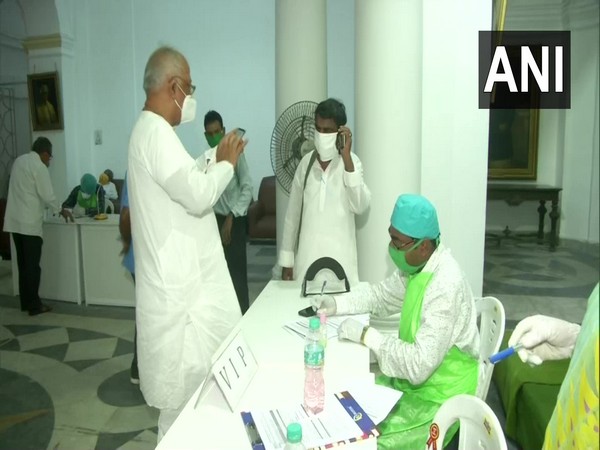 MLAs being checked for COVID-19 at the gate of West Bengal Assembly (Photo/ANI)