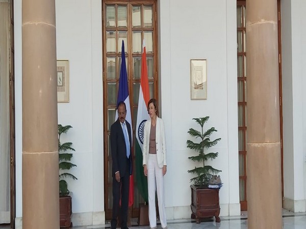 National Security Advisor (NSA) Ajit Doval and French Defence Minister Florence Parly