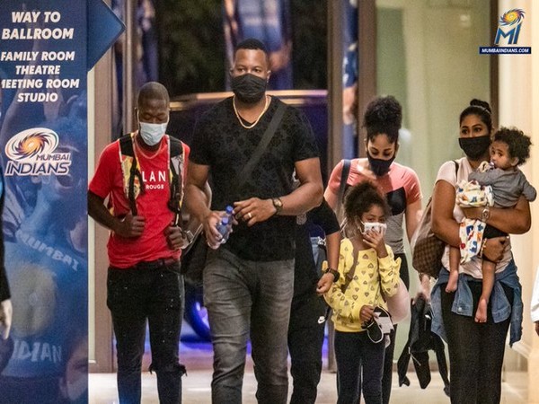 Kieron Pollard arrives in Abu Dhabi ahead of IPL 2020 (Photo/ Mumbai Indians Twitter)