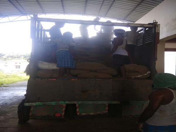 Areca nut worth Rs 2.76 crores was seized by the Customs Department in Assam on Sunday. [Photo/ANI]