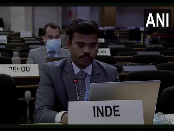 First Secretary, Permanent Mission of India, Geneva Senthil Kumar at the 45th Session of the Human Rights Council