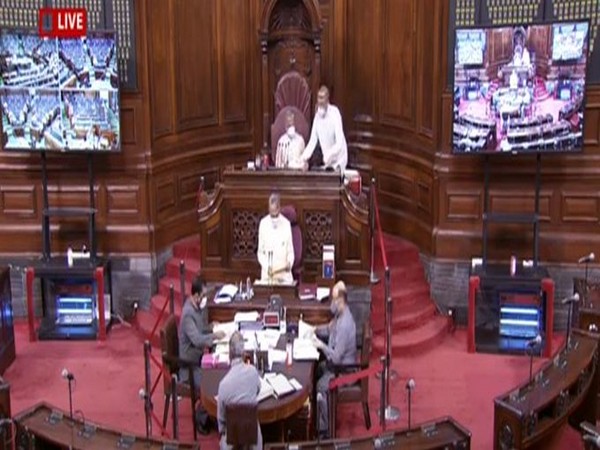 Visual from the Rajya Sabha (Photo/ANI)