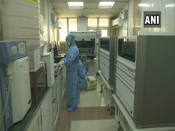 The new NAT-PCR facility in Srinagar's Government Medical College. (Photo/ANI)