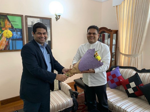 Indian Acting High Commissioner Vinod K Jacob on Wednesday met Sri Lankan state minister Shehan Semasinghe