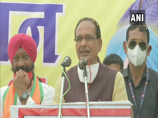 Madhya Pradesh Chief Minister Shivraj Singh Chouhan in Mandsaur (Photo/ANI)