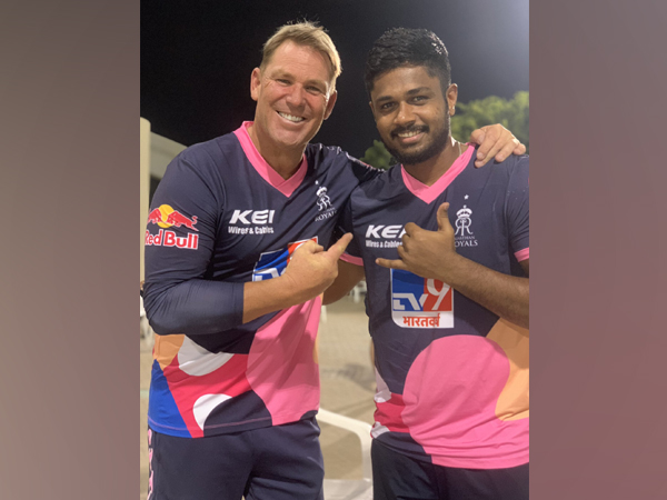 Shane Warne with Sanju Samson (Photo/ Sanju Samson Twitter)