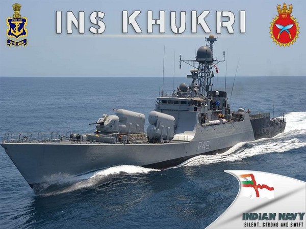 INS Khukri (Photo credit: A. Bharat Bhushan Babu, Ministry of Defence Principal Spokesperson, Twitter)
