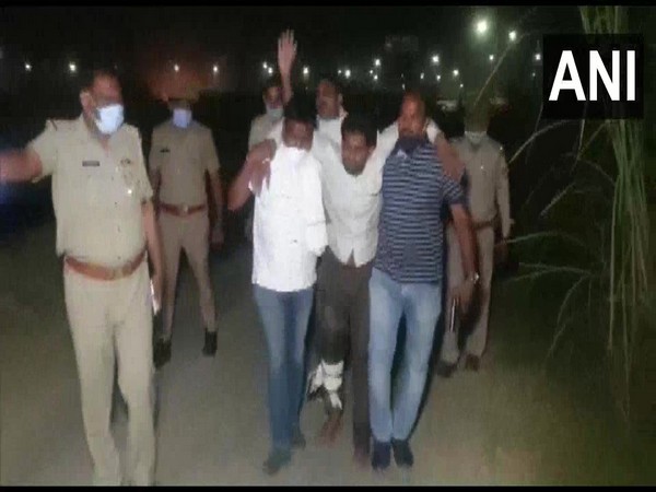 One of the accused, Pawan, was injured in the cross-fire. (Photo/ANI)