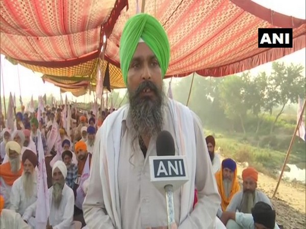 Sarvan Singh Pandher, State Secy of Kisan Mazdoor Sangharsh Committee speaking to ANI on Wednesday. Photo/ANI