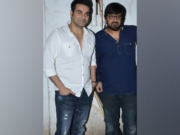 Actor-filmmaker Arbaaz Khan with late musician Wajid Khan (Image Source: Twitter)