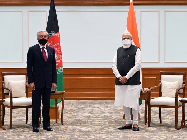 Abdullah Abdullah, Afghan chief negotiator, with Prime Minister Narendra Modi on Thursday. (Photo credit: Anurag Srivastava twitter)