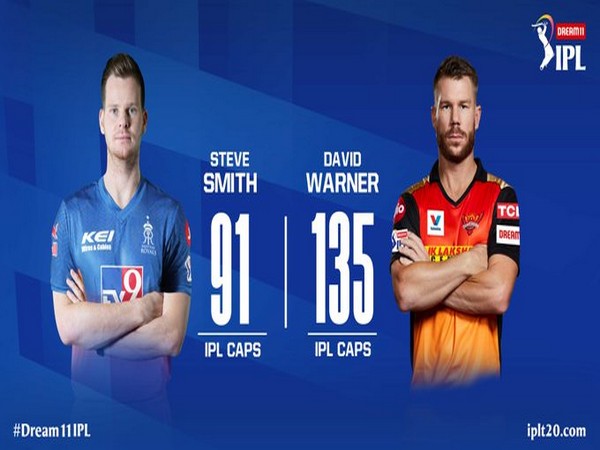 RR skipper Steve Smith and SRH skipper David Warner (Photo/ IPL Twitter)