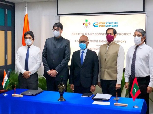 Maldives Finance Minister Ibrahim Ameer and Nirmit Ved, General Manager of Exim Bank signed the agreement earlier today.